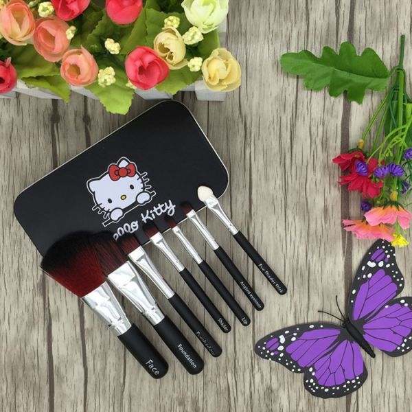 Kit de Pincel Hello Kitty Preto